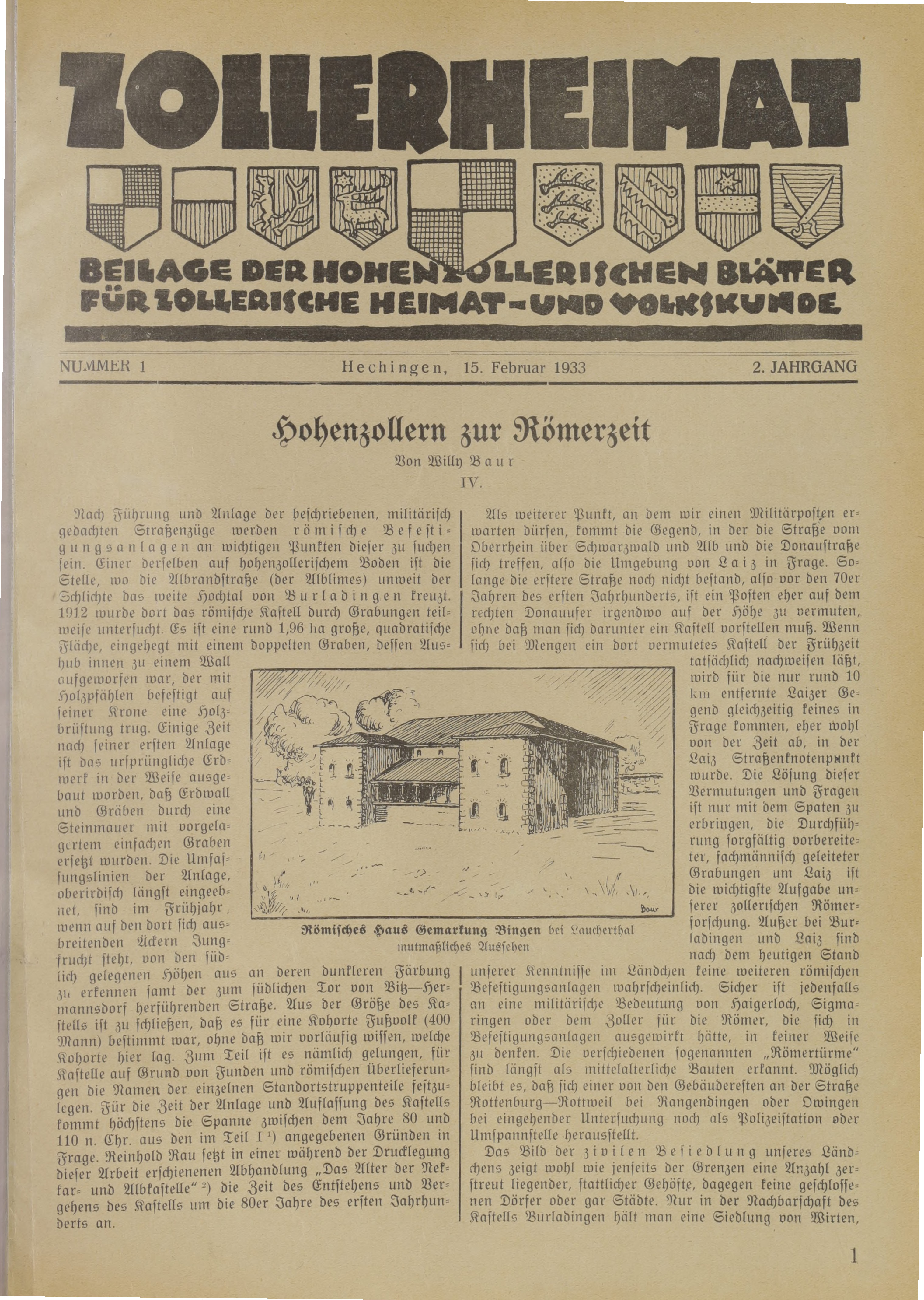                     Ansehen Bd. 2 Nr. 1 (1933): Zollerheimat
                