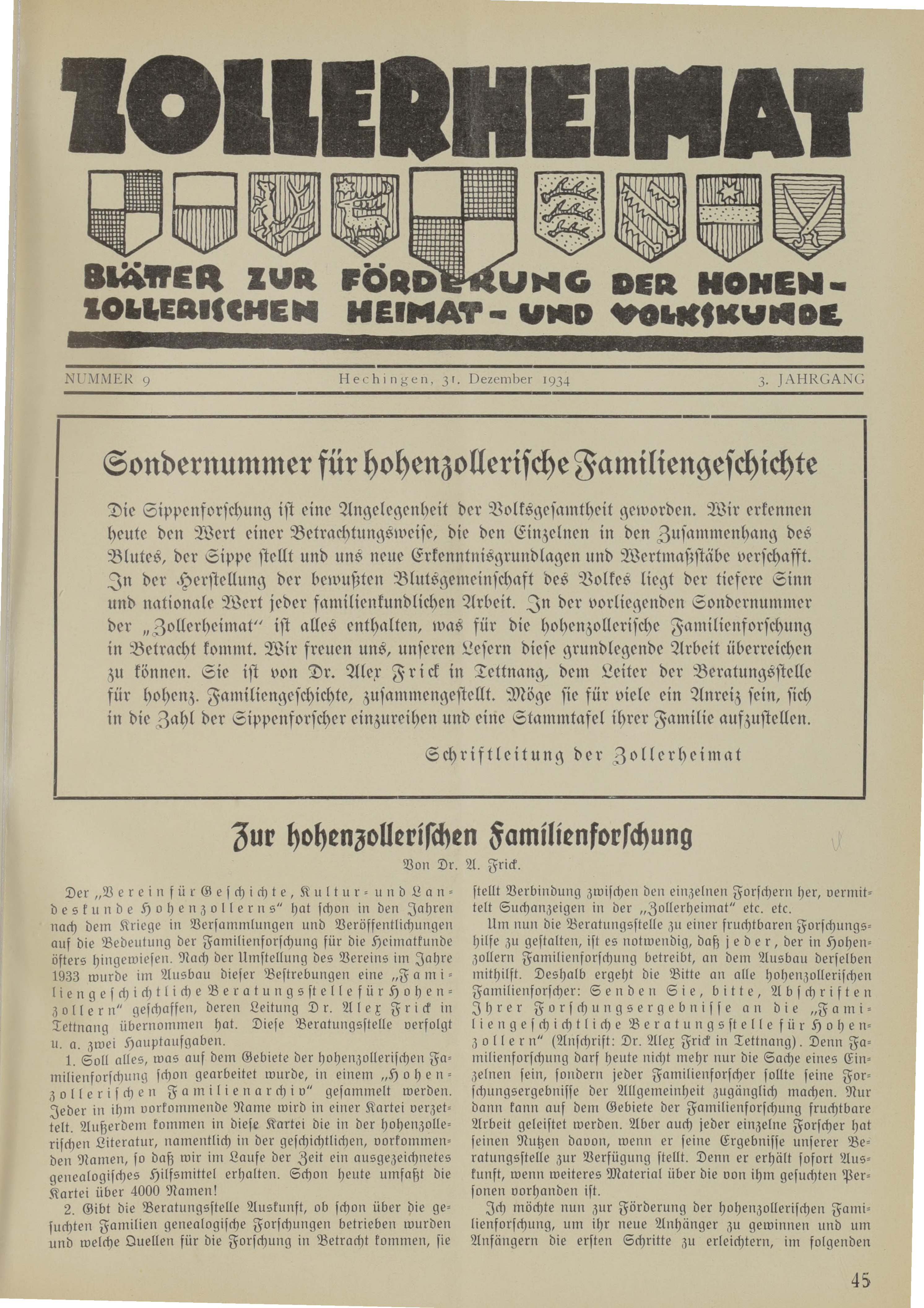                     Ansehen Bd. 3 Nr. 9 (1934): Zollerheimat
                