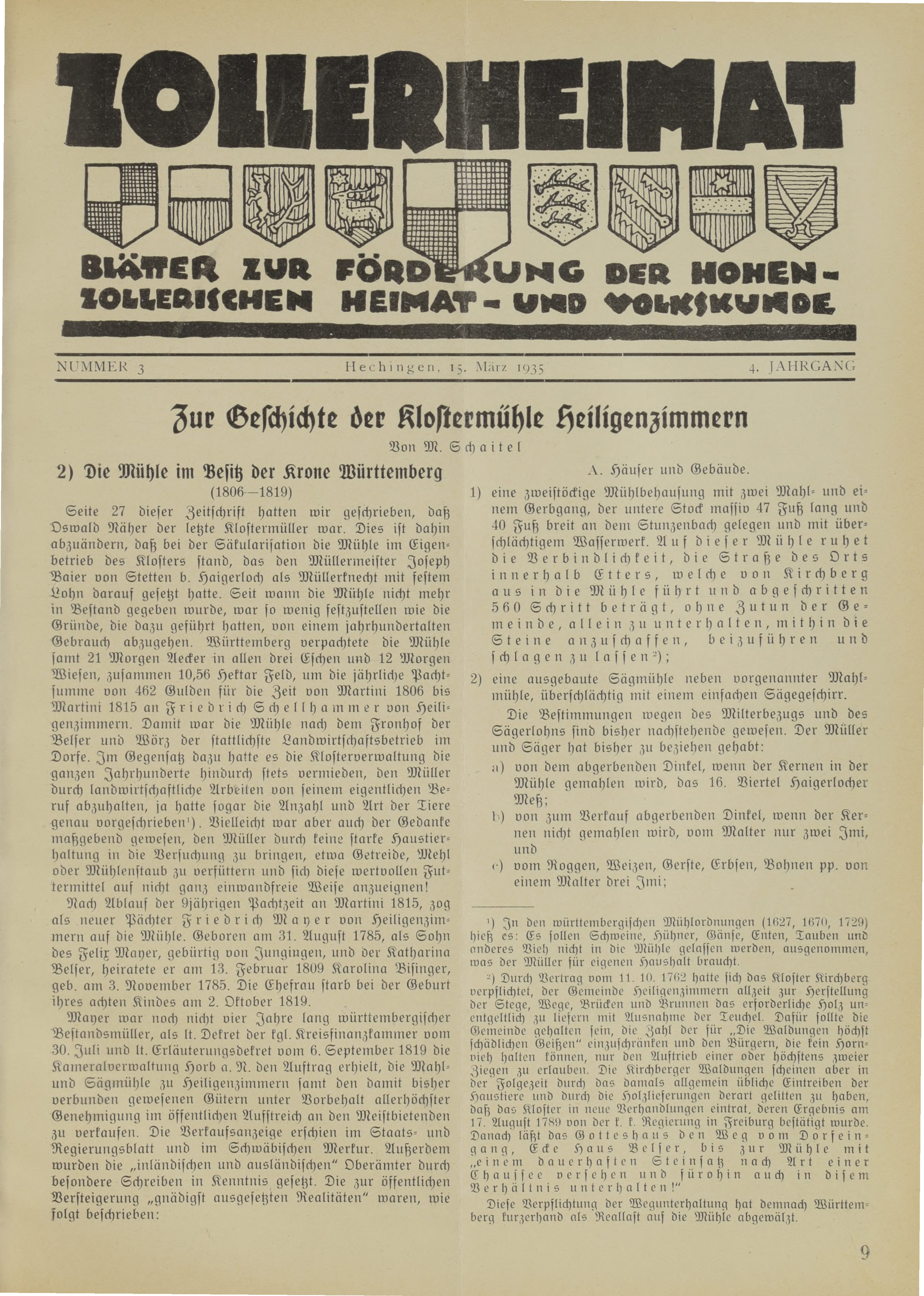                     Ansehen Bd. 4 Nr. 3 (1935): Zollerheimat
                
