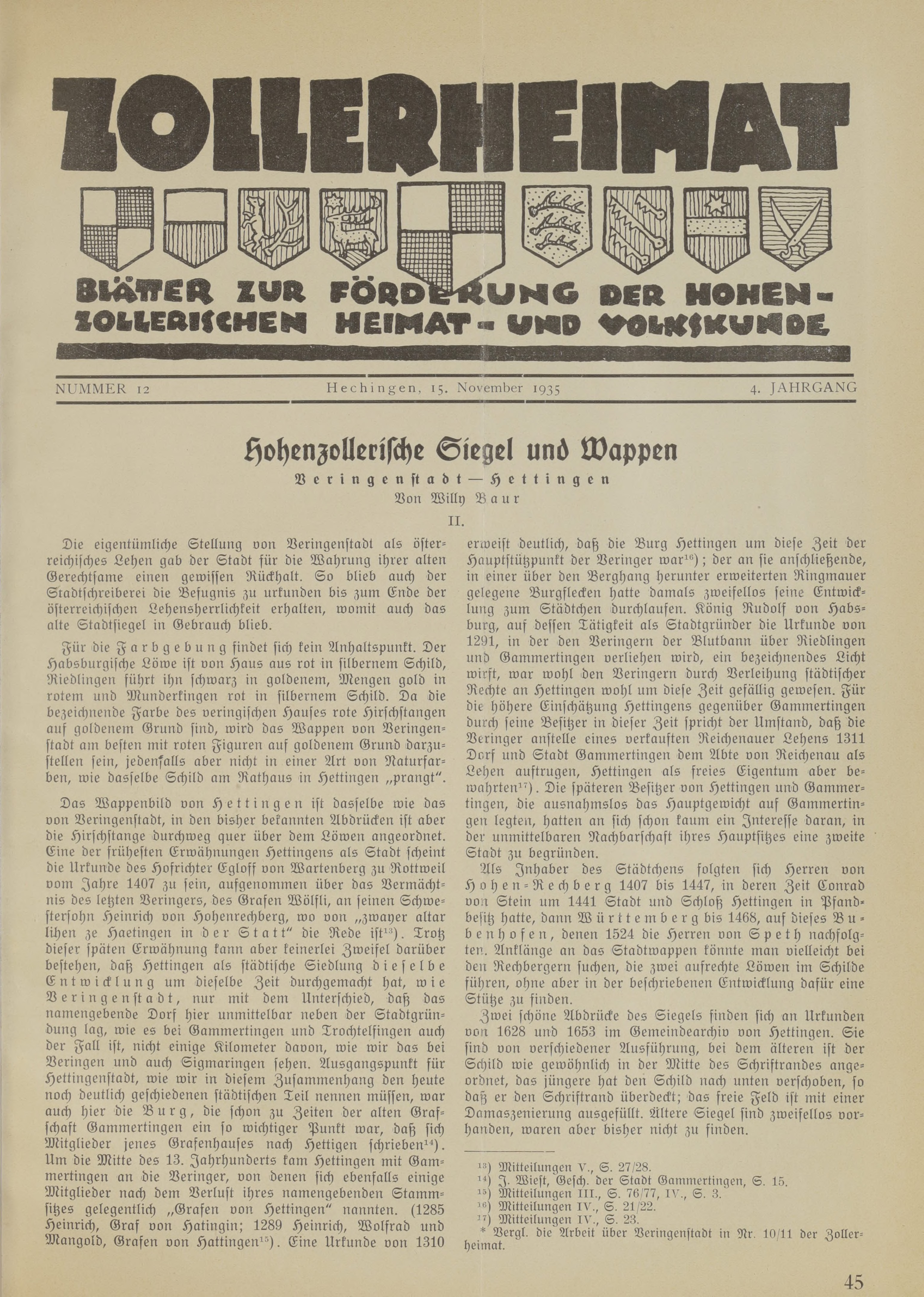                     Ansehen Bd. 4 Nr. 12 (1935): Zollerheimat
                