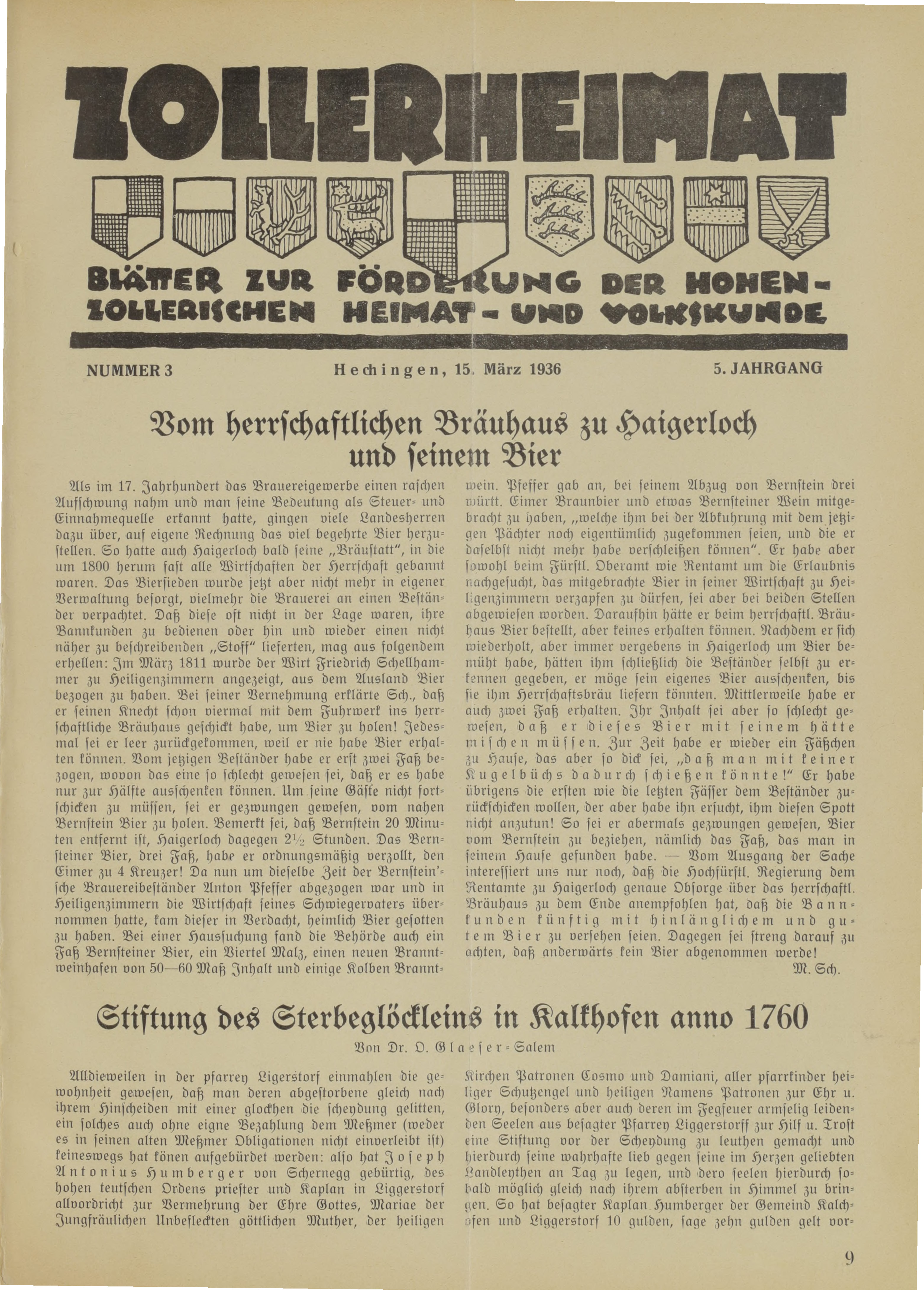                     Ansehen Bd. 5 Nr. 3 (1936): Zollerheimat
                
