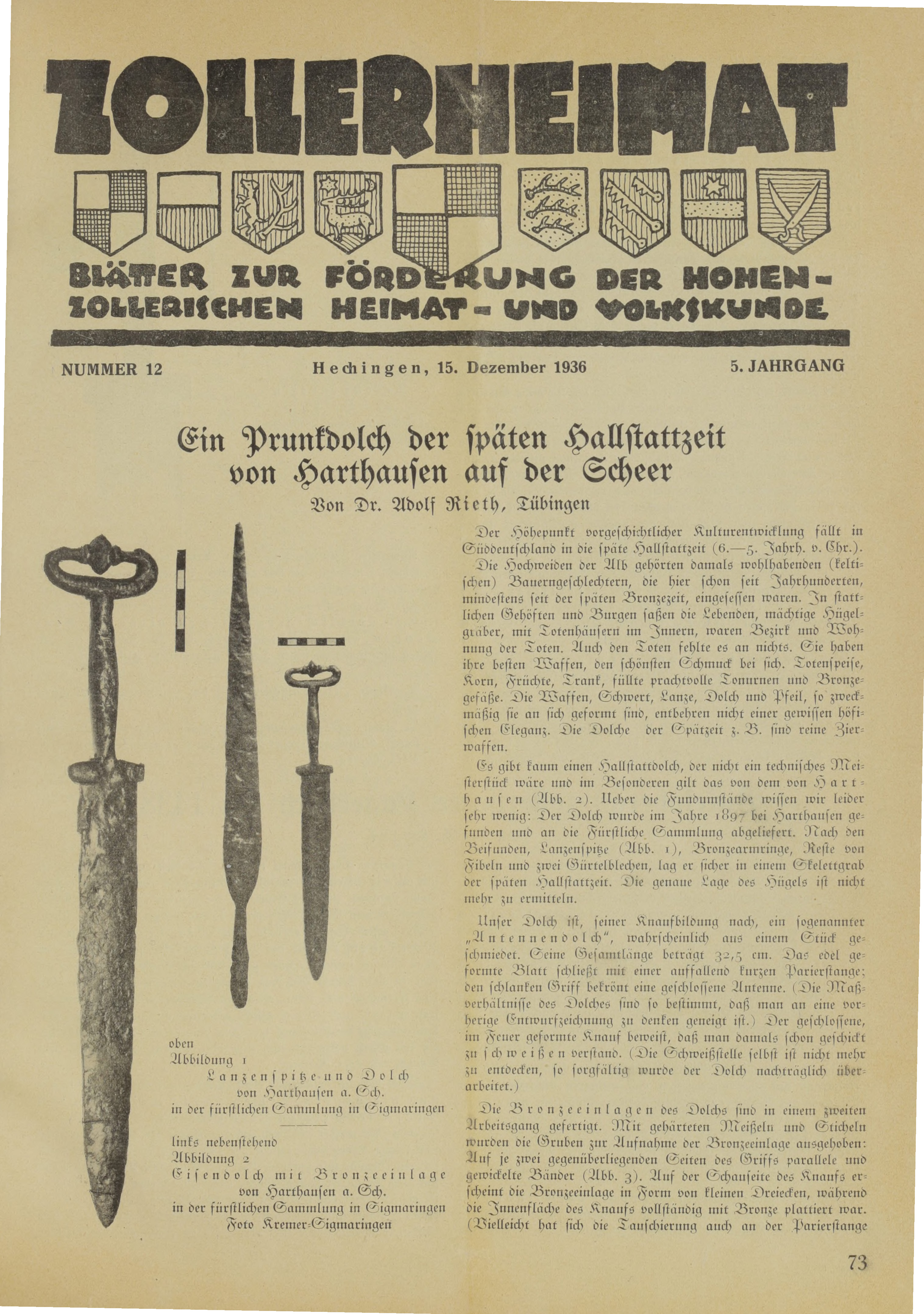                     Ansehen Bd. 5 Nr. 12 (1936): Zollerheimat
                