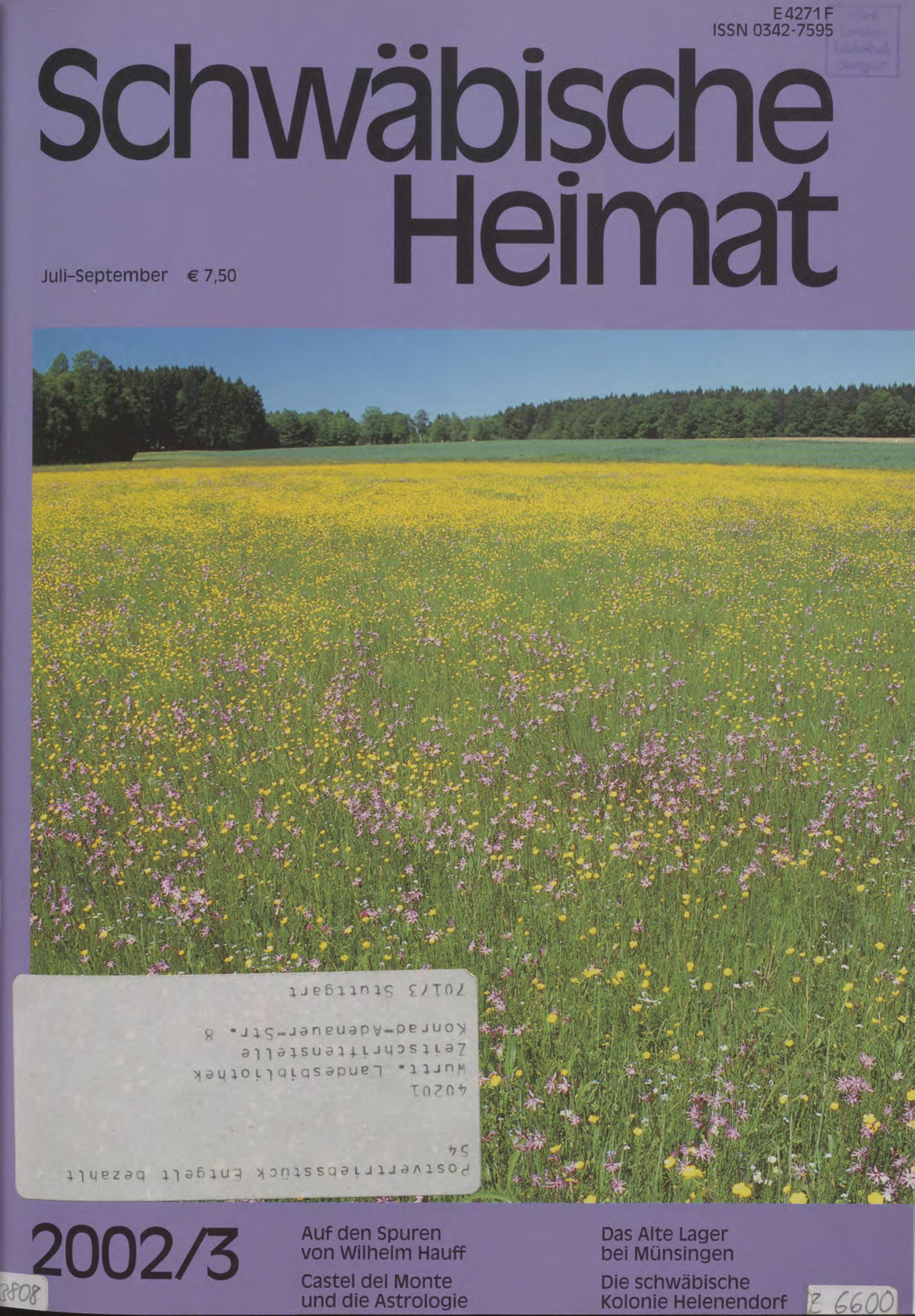                     Ansehen Bd. 53 Nr. 3 (2002): Schwäbische Heimat
                