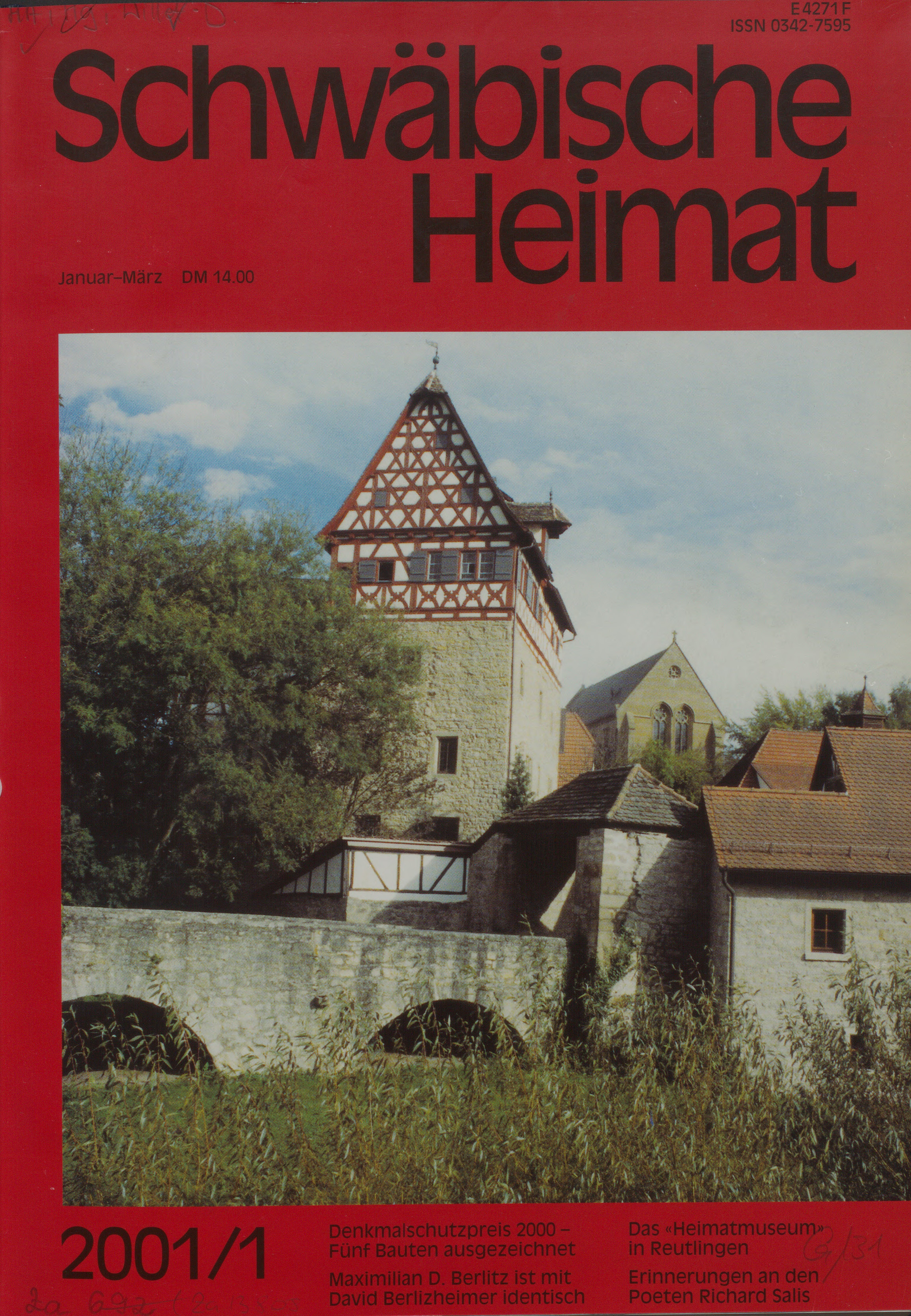                     Ansehen Bd. 52 Nr. 1 (2001): Schwäbische Heimat
                