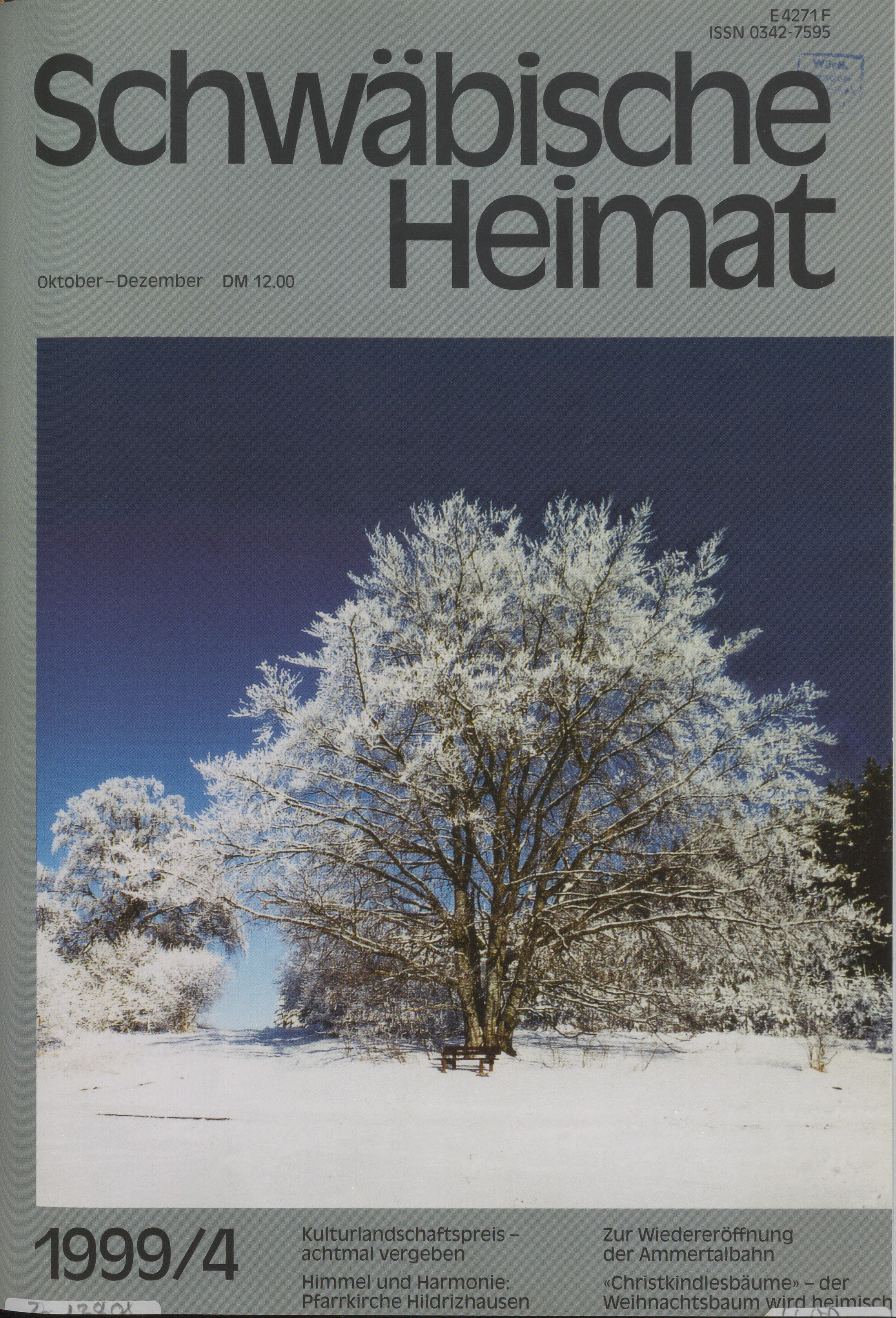                     Ansehen Bd. 50 Nr. 4 (1999): Schwäbische Heimat
                
