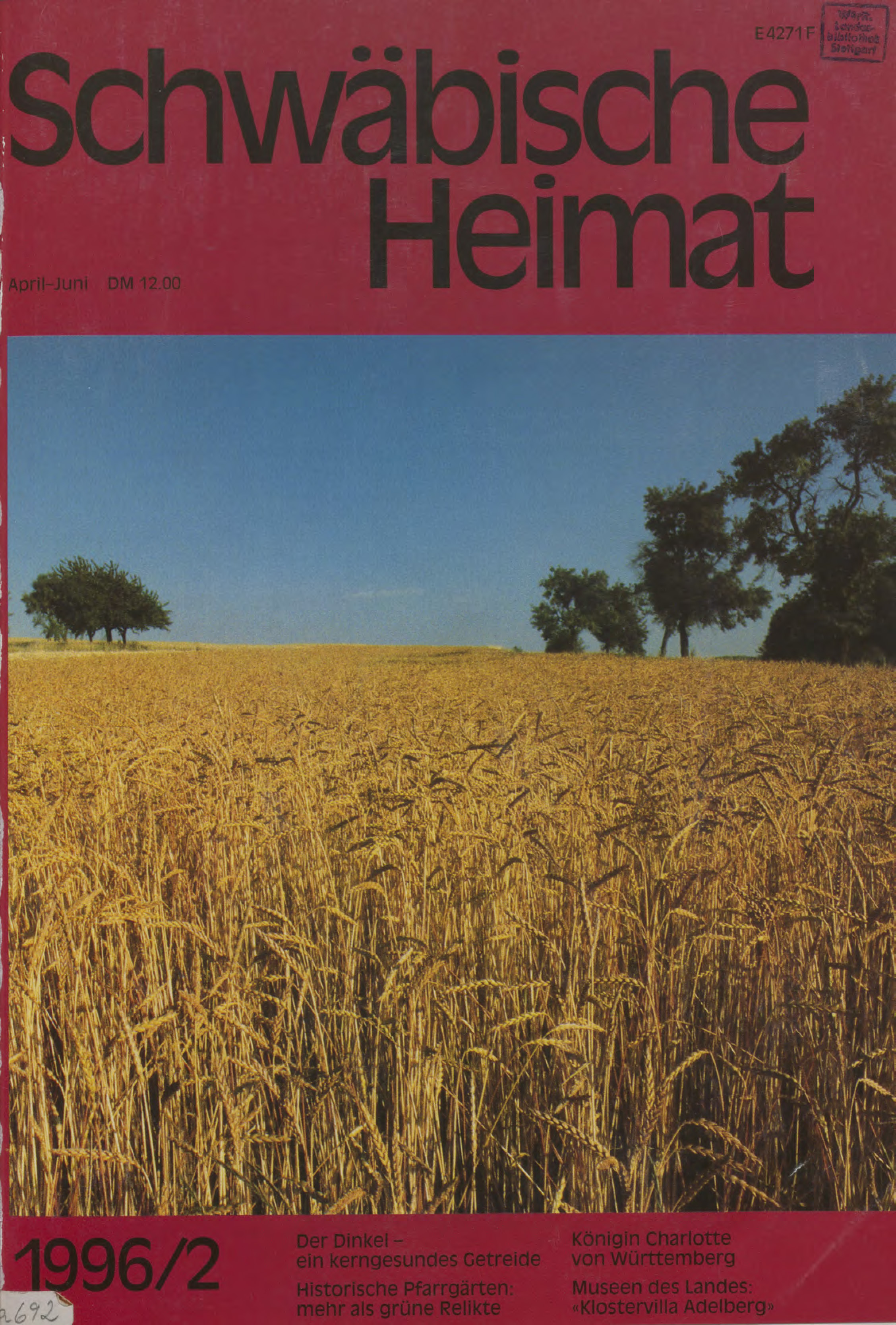                     Ansehen Bd. 47 Nr. 2 (1996): Schwäbische Heimat
                