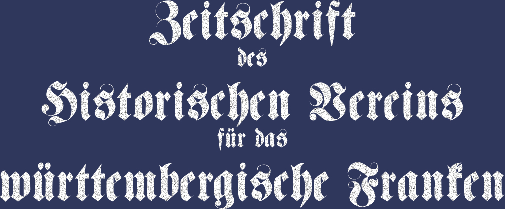 Zeitschrift des Historischen Vereins für das württembergische Franken Logo