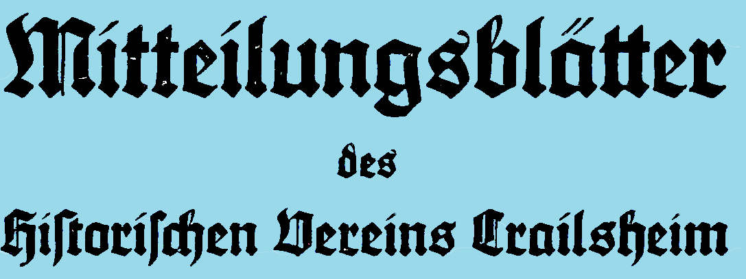Mitteilungsblätter des Historischen Vereins Crailsheim Logo