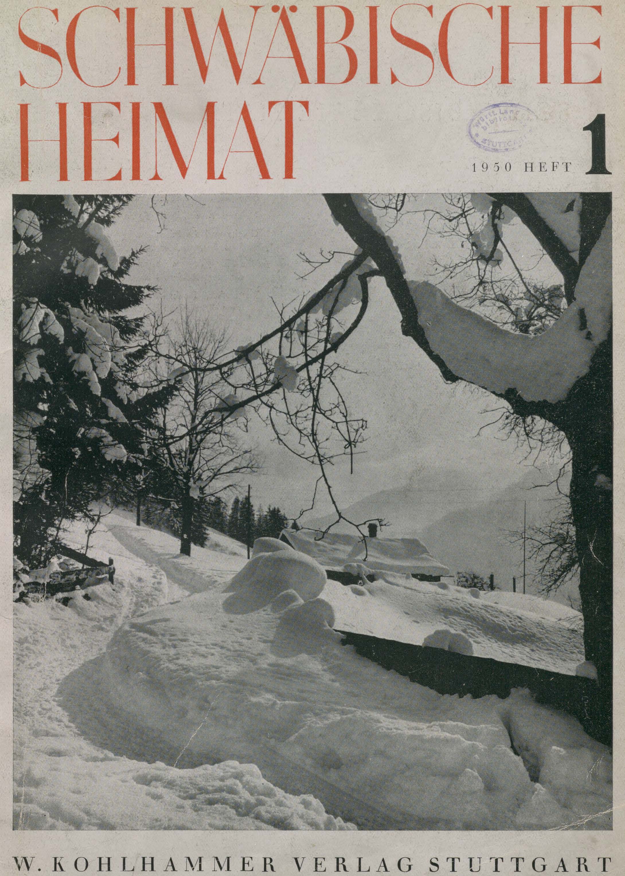 					Ansehen Bd. 1 Nr. 1 (1950): Schwäbische Heimat
				