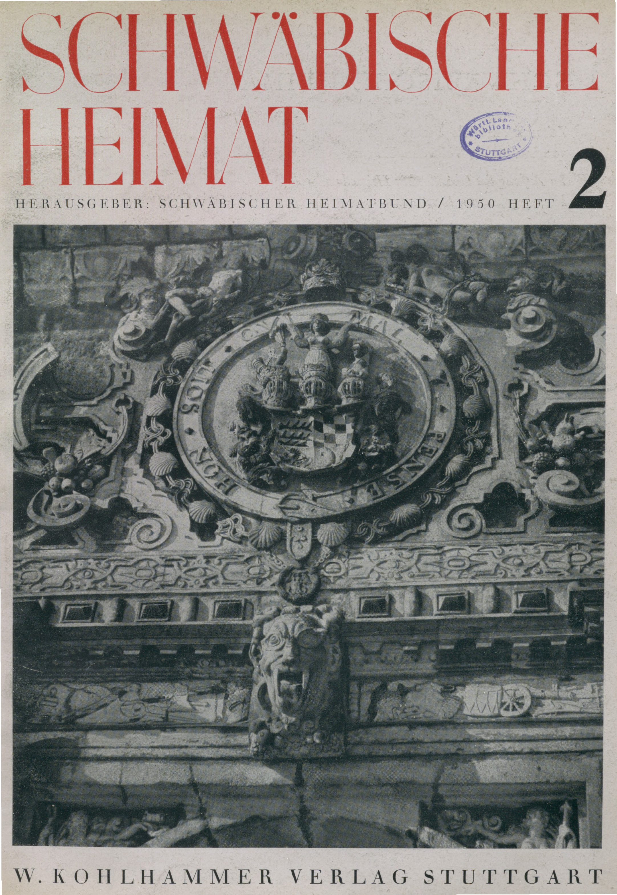 					Ansehen Bd. 1 Nr. 2 (1950): Schwäbische Heimat
				