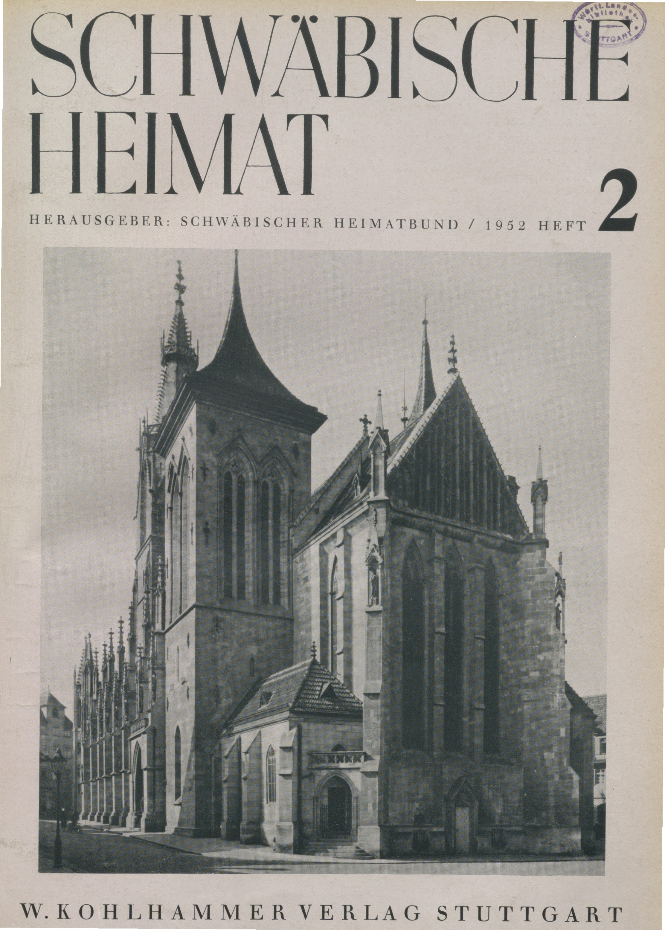 					Ansehen Bd. 3 Nr. 2 (1952): Schwäbische Heimat
				