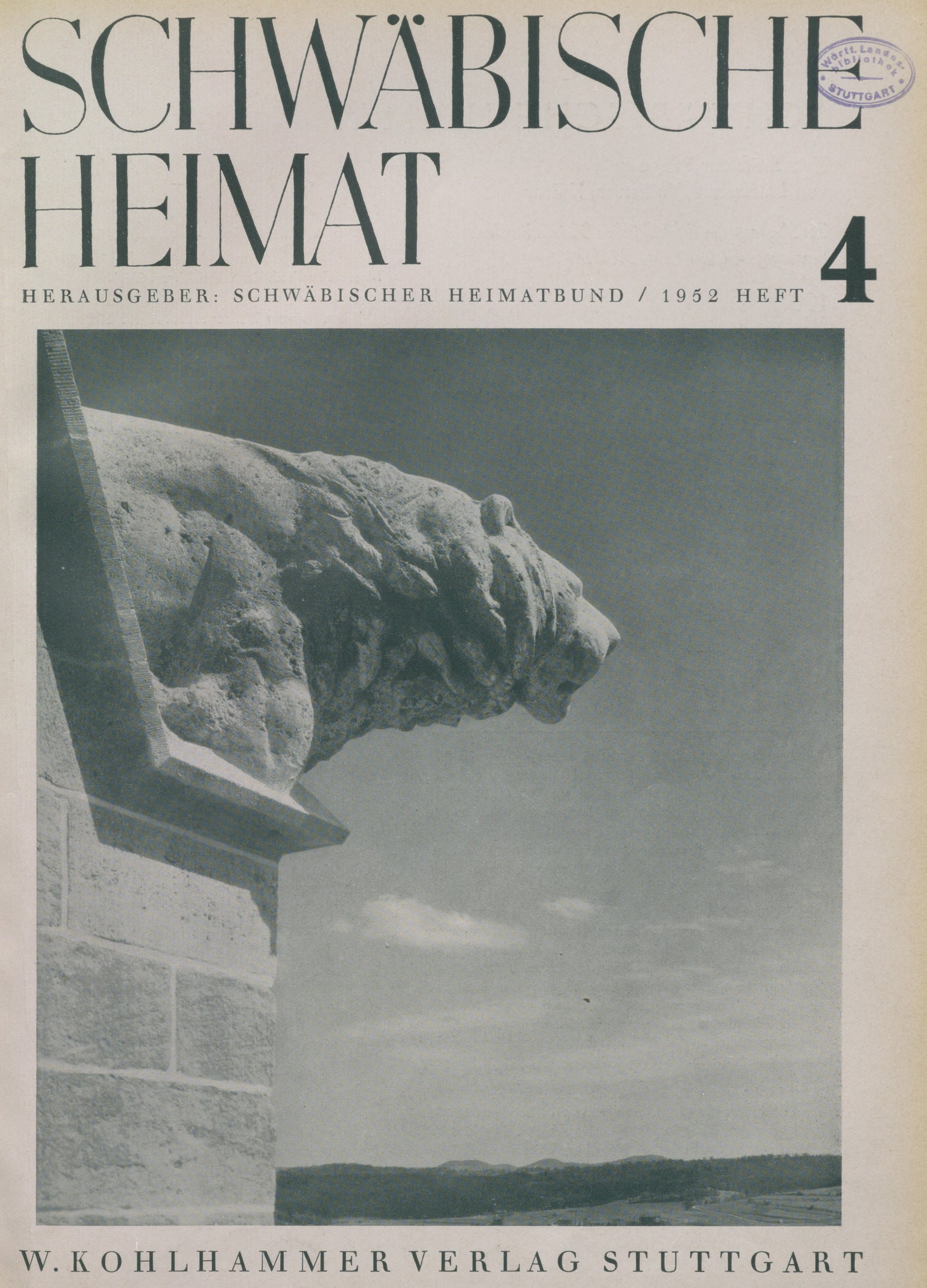 					Ansehen Bd. 3 Nr. 4 (1952): Schwäbische Heimat
				