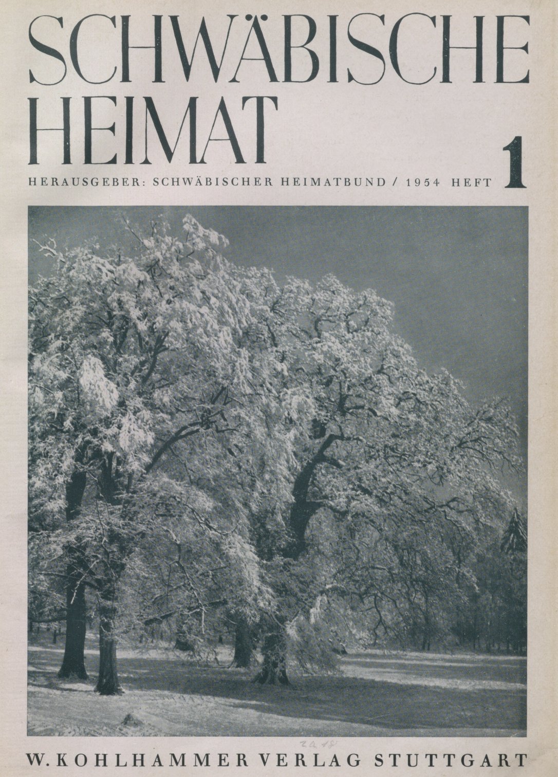 					Ansehen Bd. 5 Nr. 1 (1954): Schwäbische Heimat
				