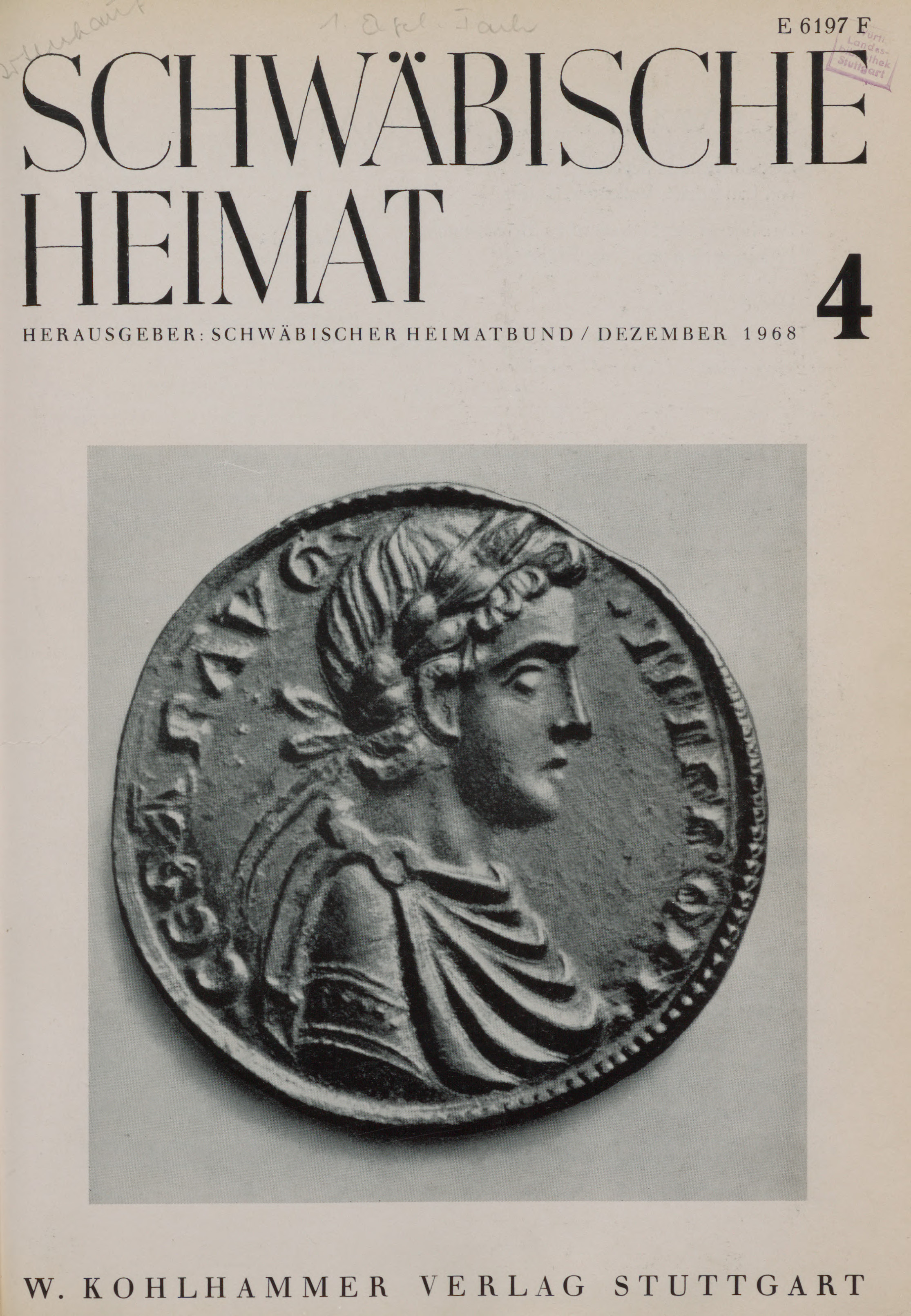                     Ansehen Bd. 19 Nr. 4 (1968): Schwäbische Heimat
                