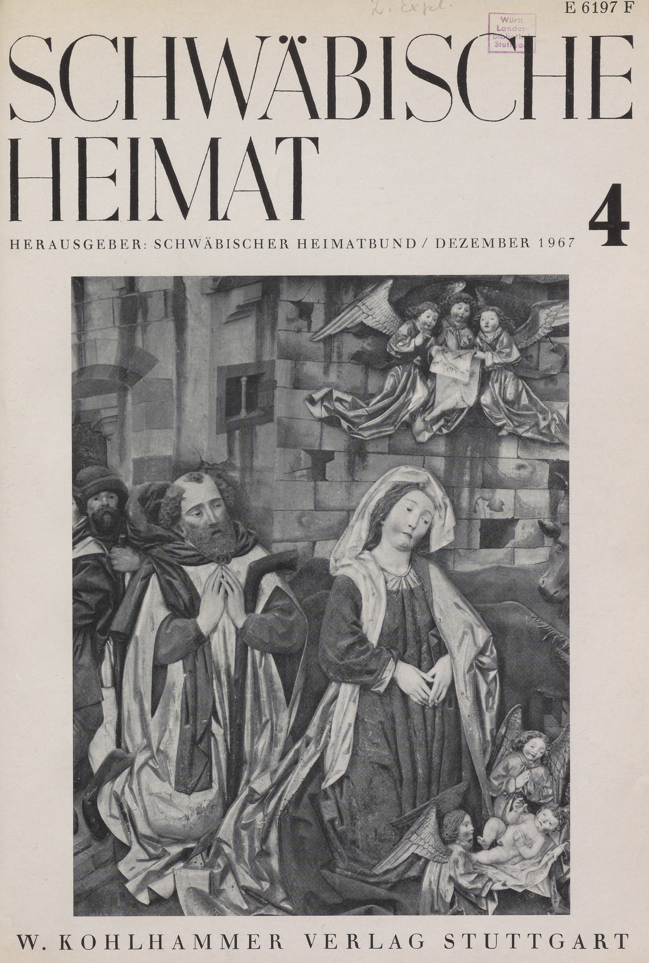                     Ansehen Bd. 18 Nr. 4 (1967): Schwäbische Heimat
                