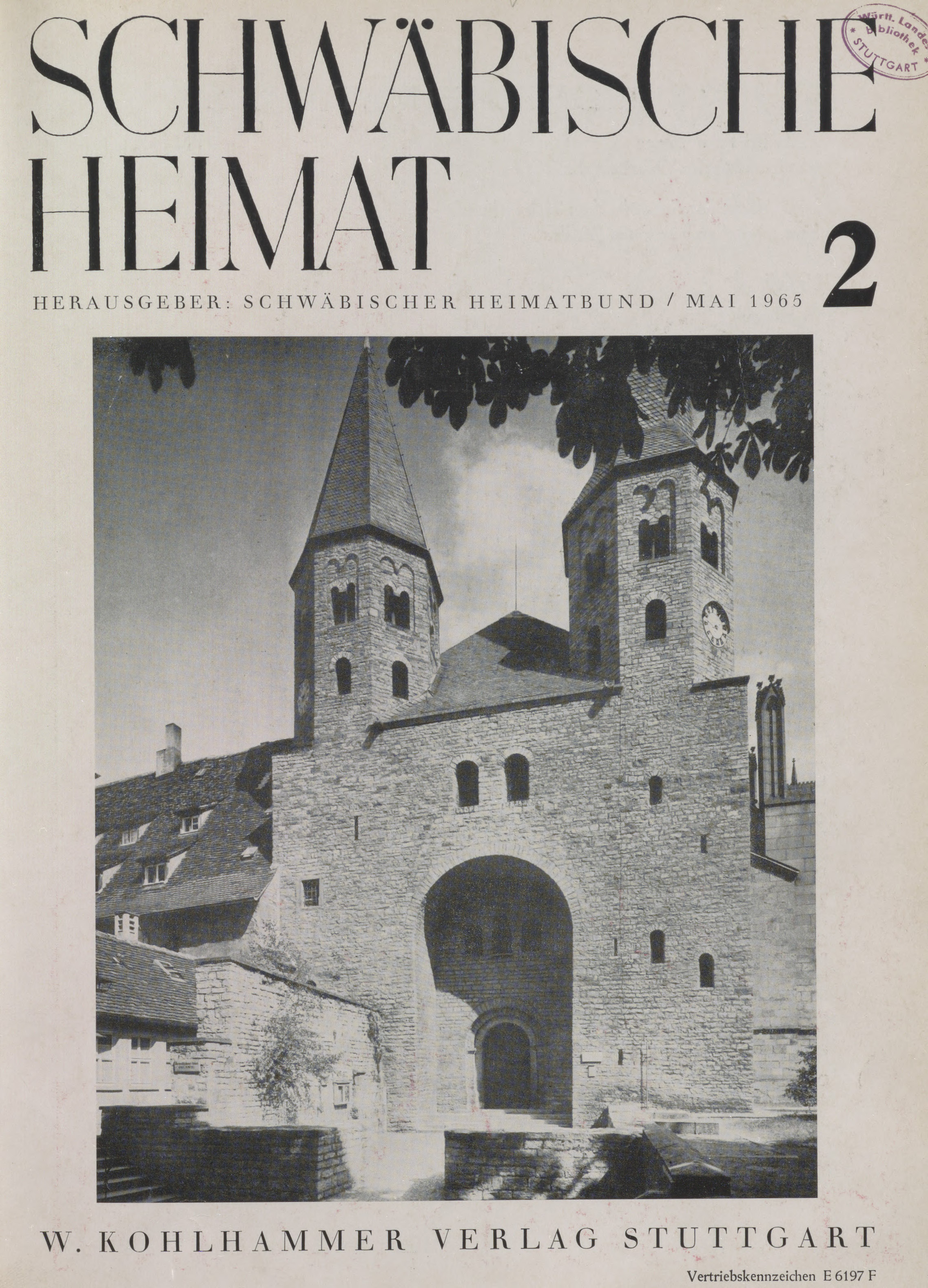                     Ansehen Bd. 16 Nr. 2 (1965): Schwäbische Heimat
                