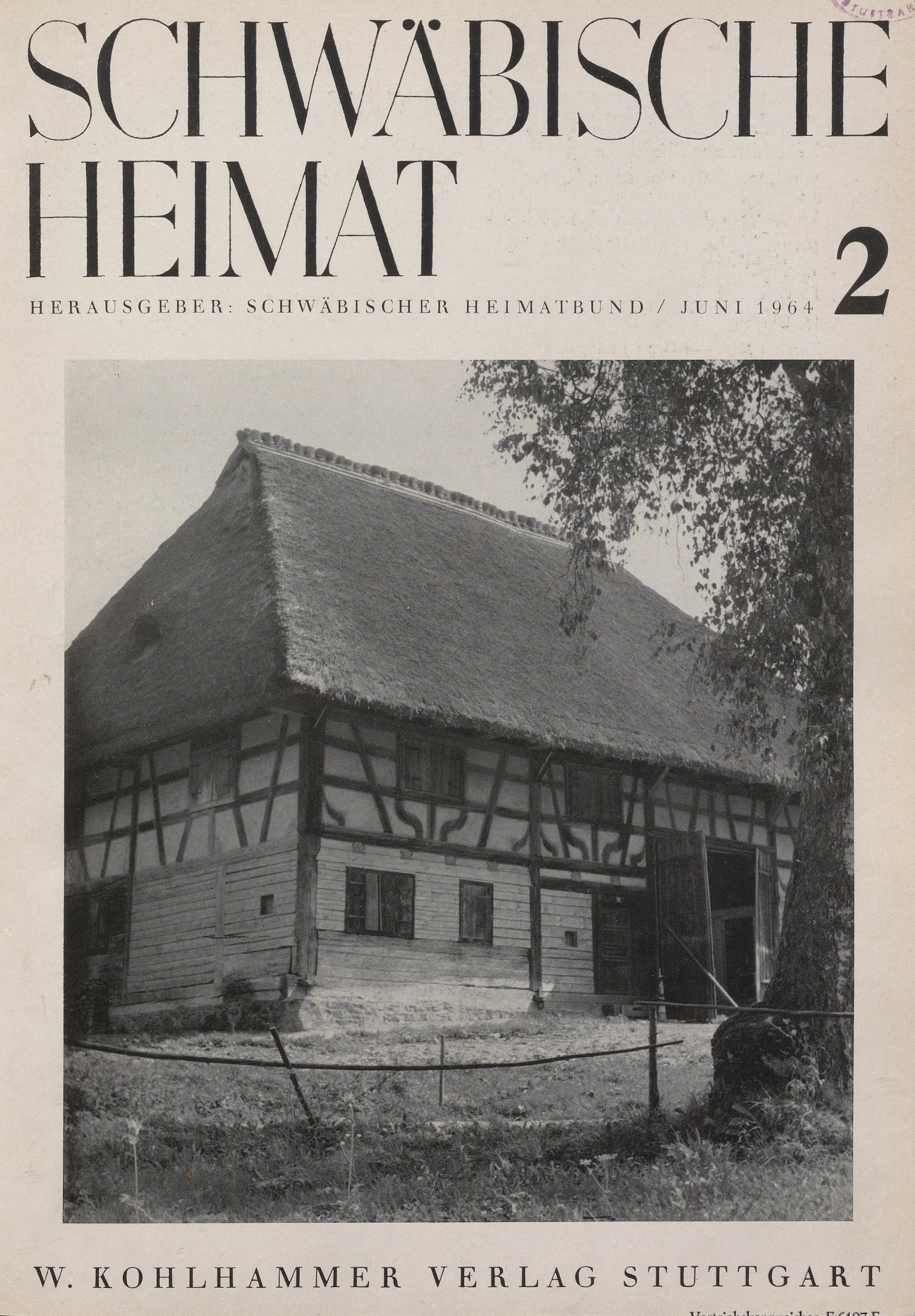                     Ansehen Bd. 15 Nr. 2 (1964): Schwäbische Heimat
                