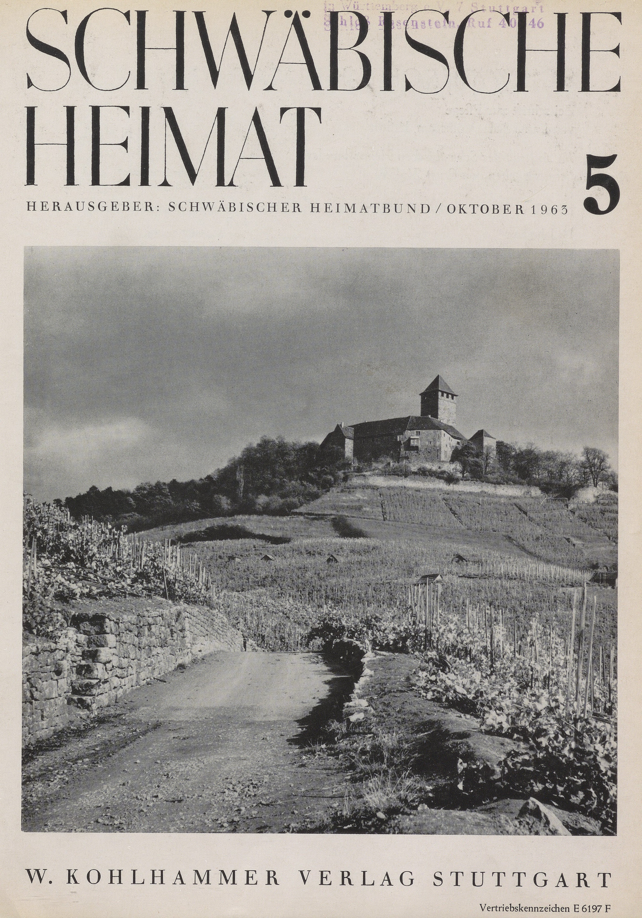                     Ansehen Bd. 14 Nr. 5 (1963): Schwäbische Heimat
                