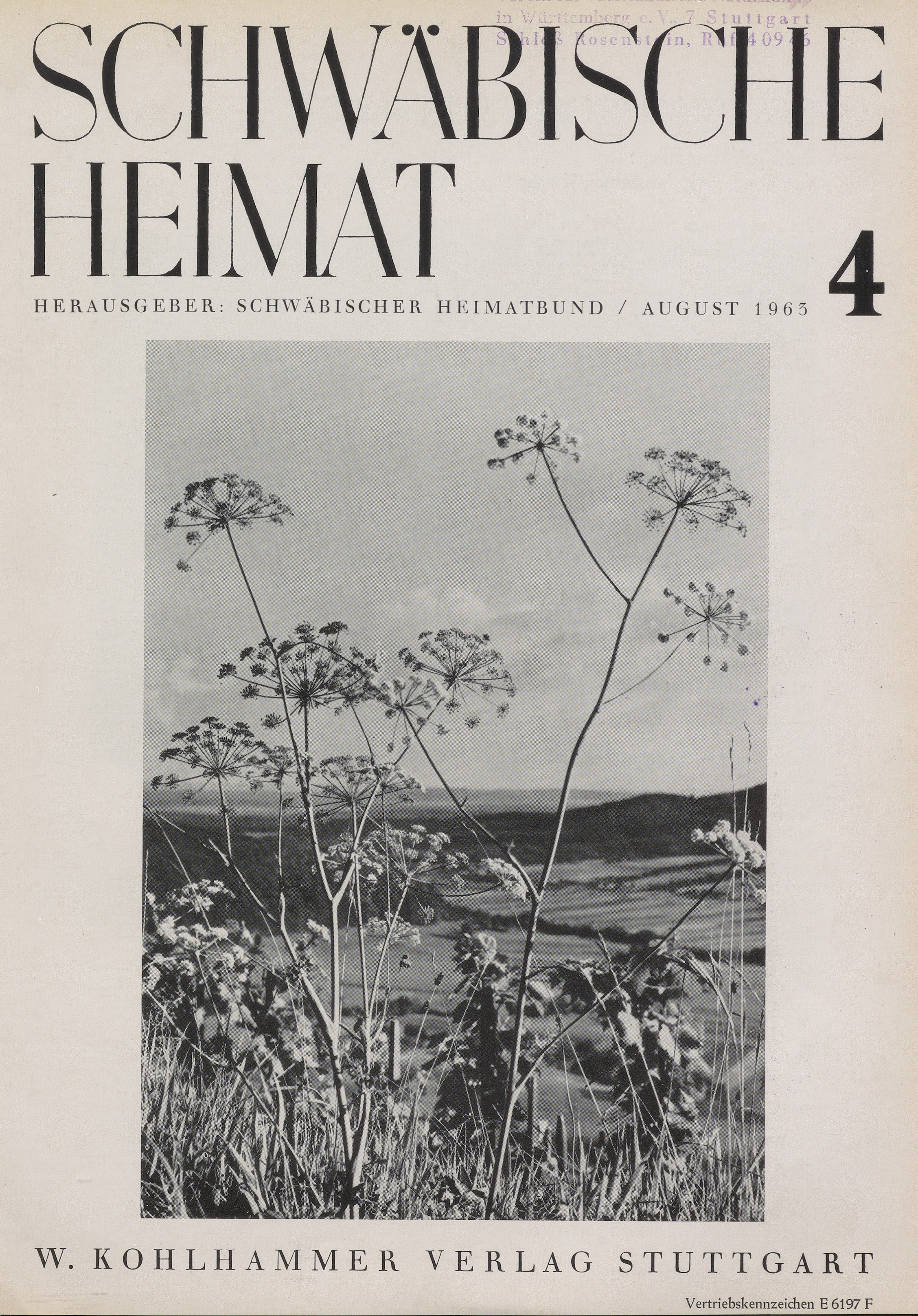                     Ansehen Bd. 14 Nr. 4 (1963): Schwäbische Heimat
                
