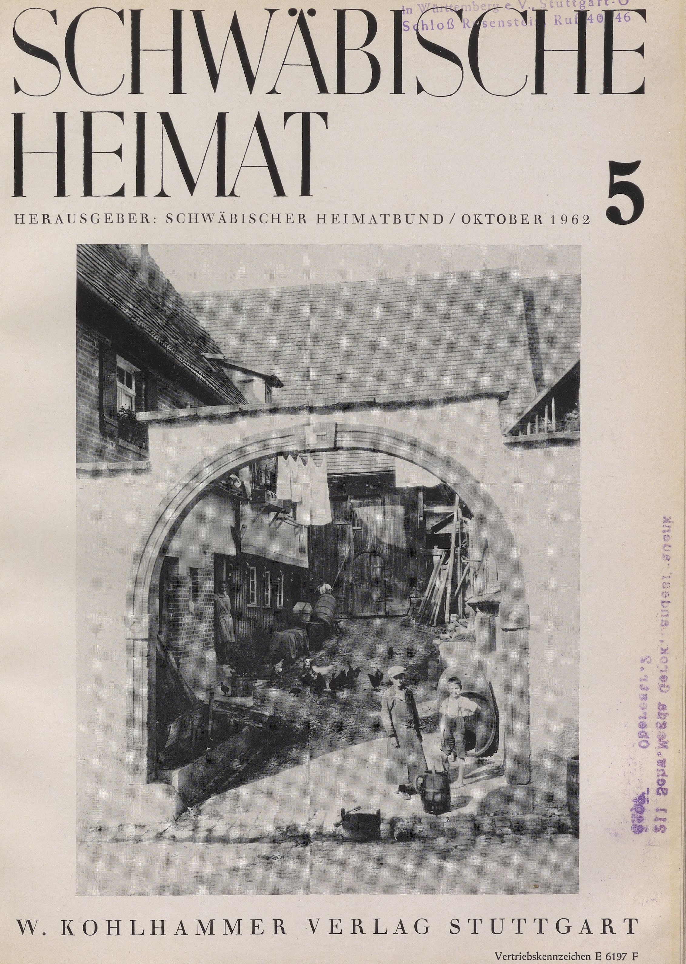                     Ansehen Bd. 13 Nr. 5 (1962): Schwäbische Heimat
                