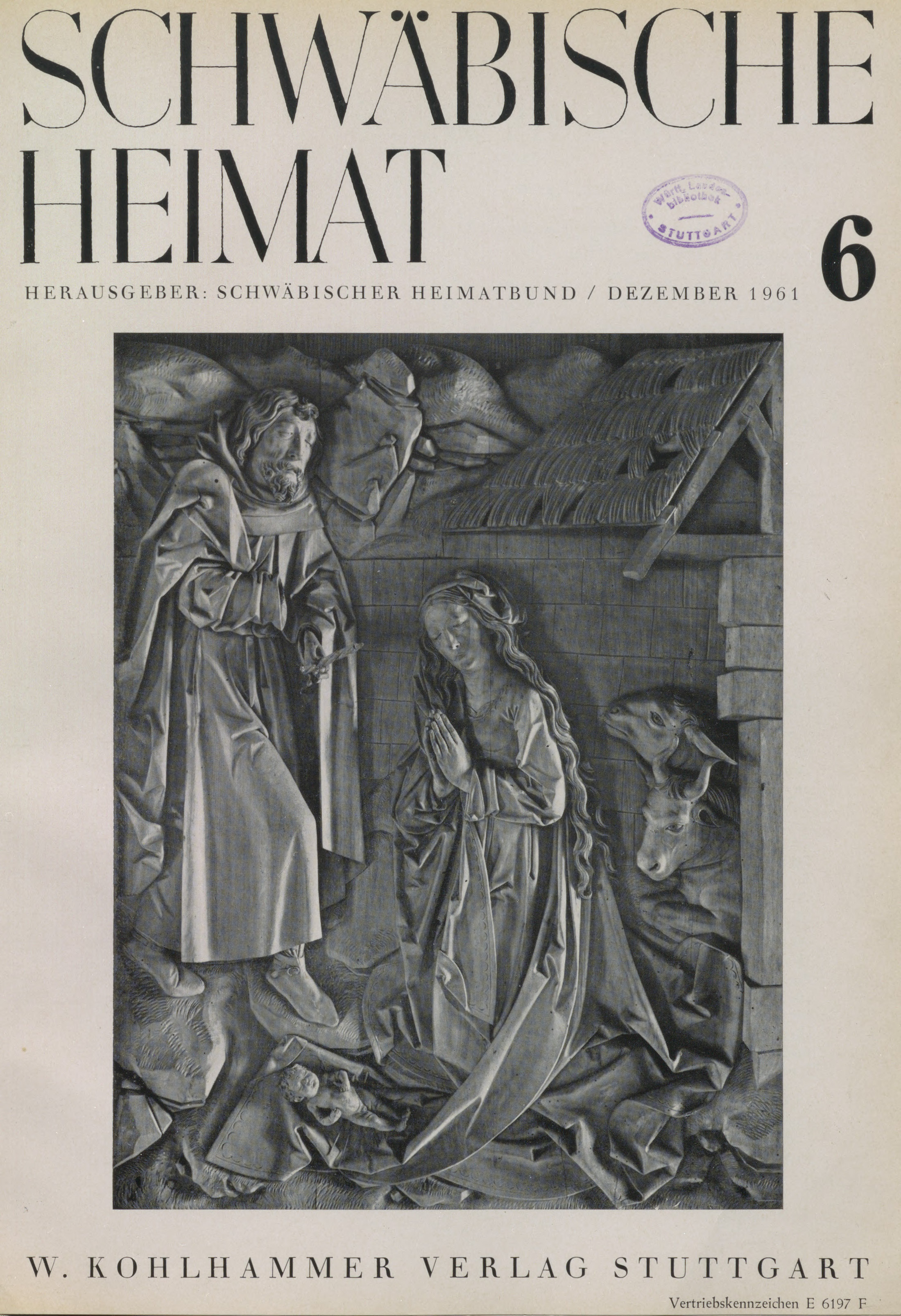                     Ansehen Bd. 12 Nr. 6 (1961): Schwäbische Heimat
                