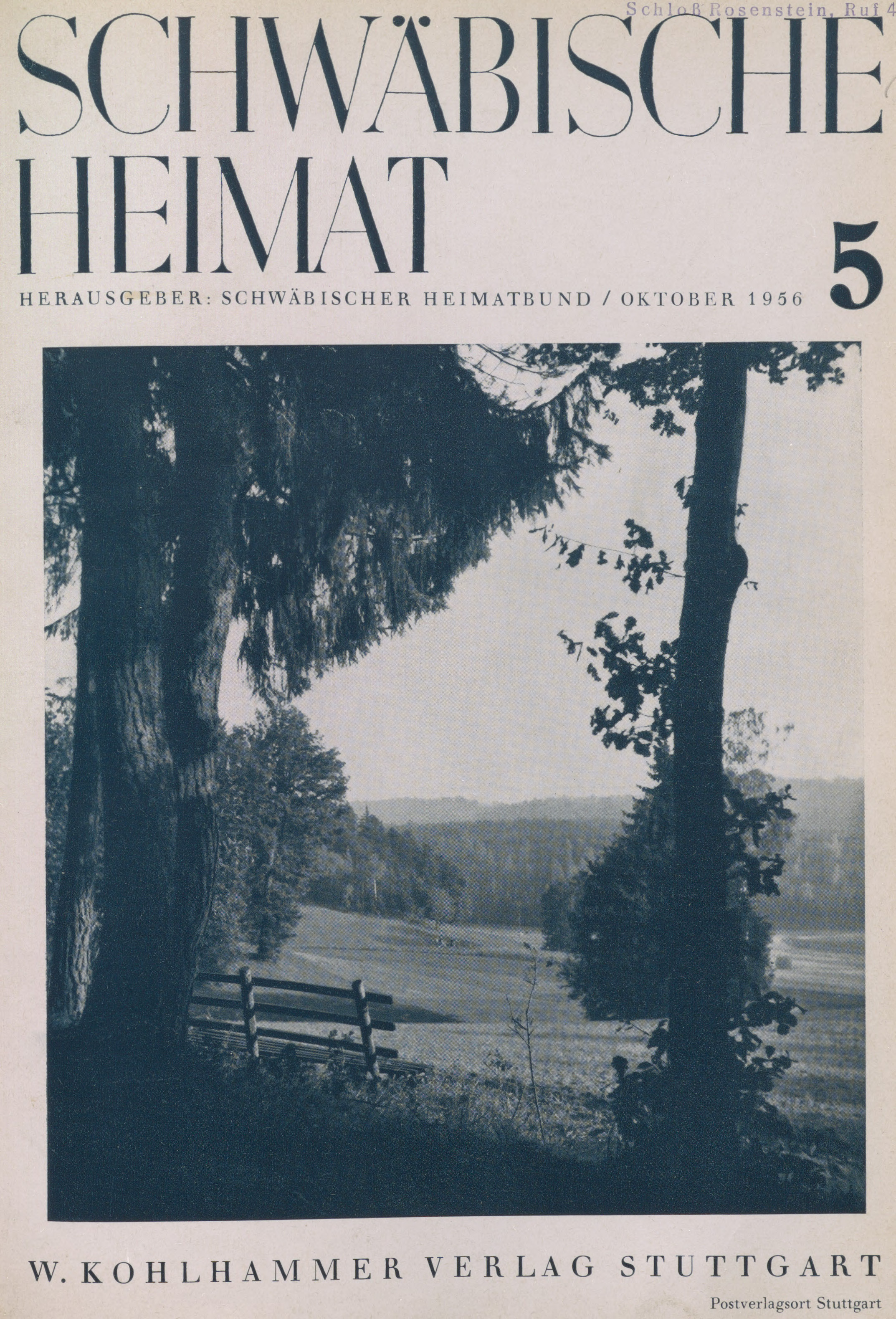                     Ansehen Bd. 7 Nr. 5 (1956): Schwäbische Heimat
                